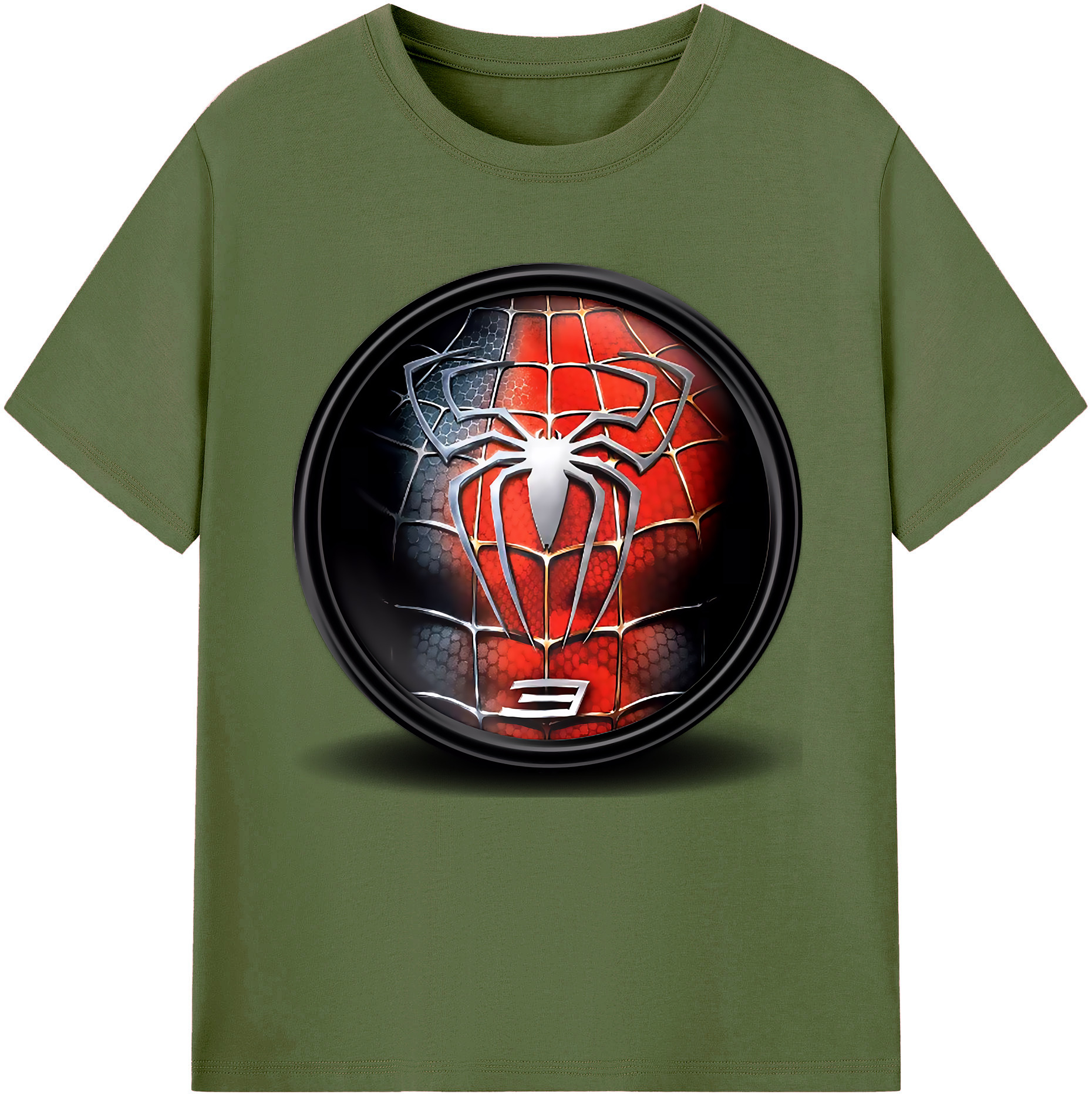 （画像用） Spider Man スパイダーマン 綿100％半袖Tシャツ（フロントプリント）
